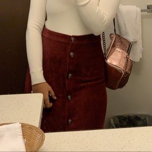 Below knees A line skirt